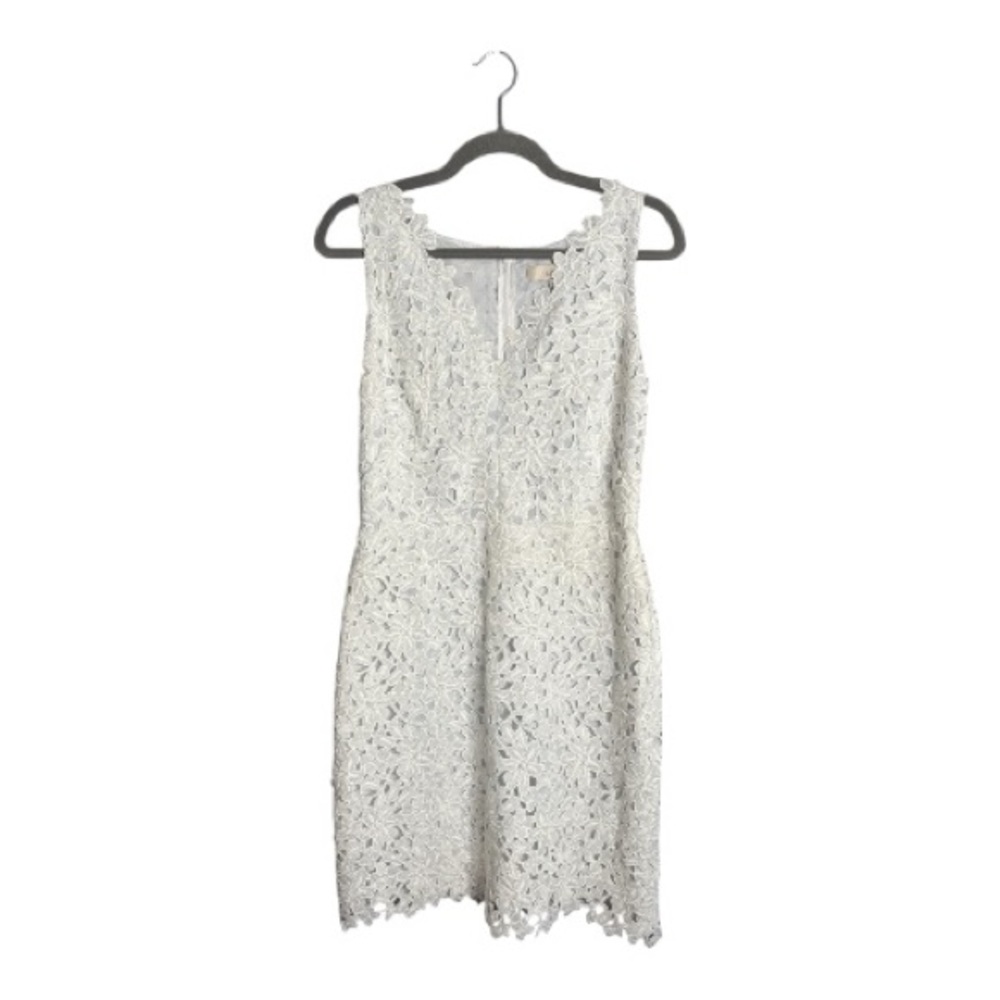 LOFT White Sleeveless V Neck Bodycon Dress Size 8
